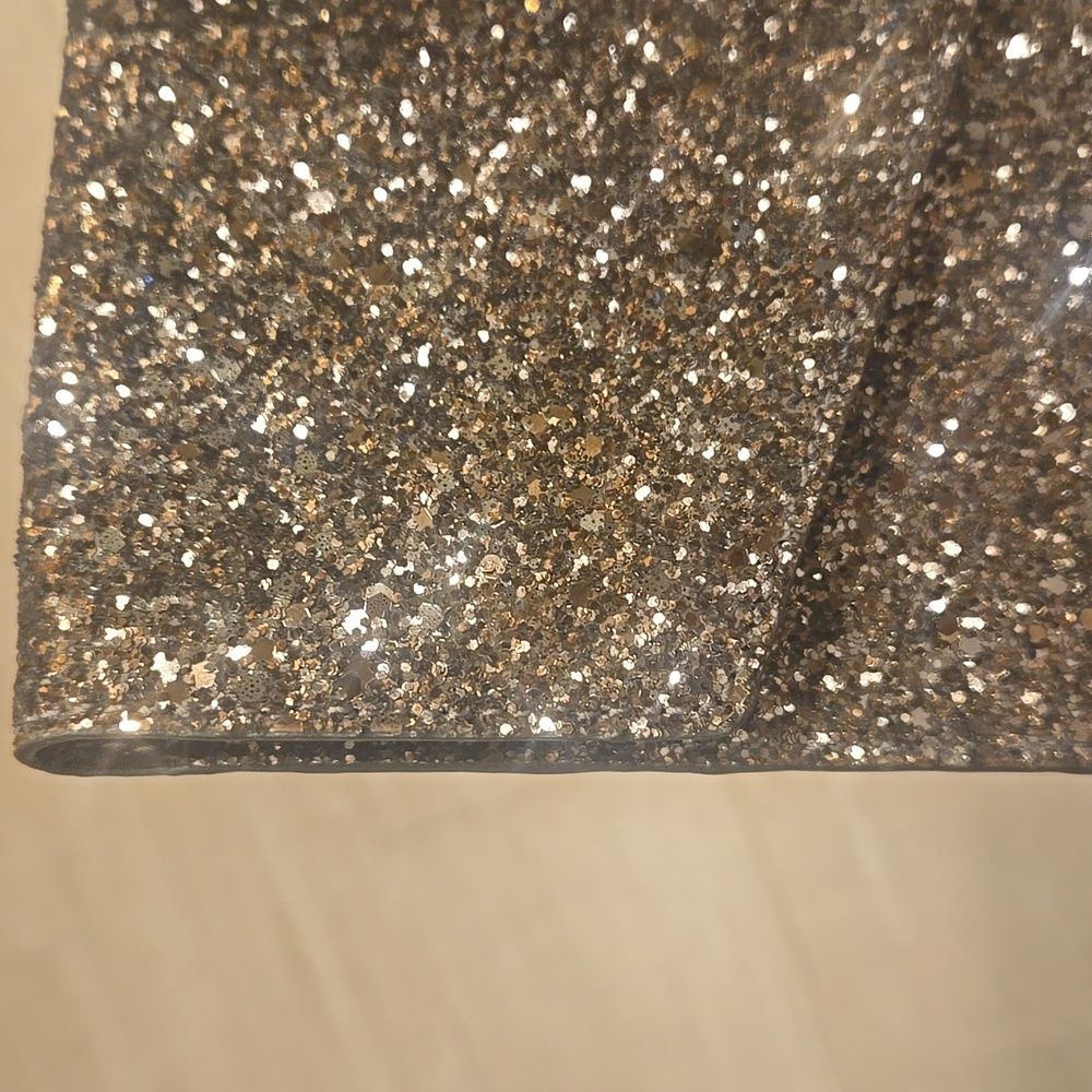 Kate Spade New York Golden Glittery Snap Envelope Clutch - Picture 13 of 16
